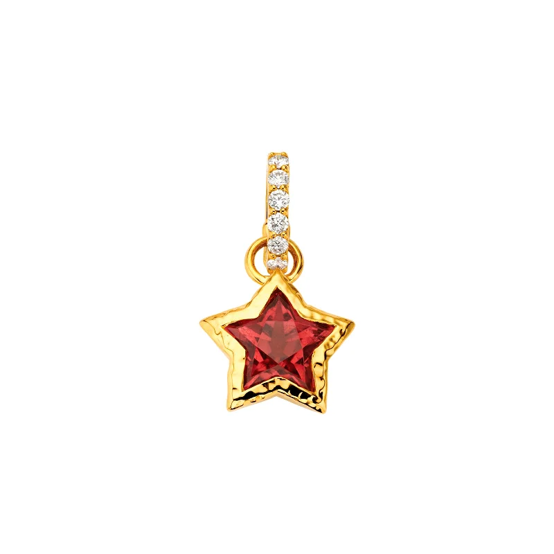 Best necklaces and pendants with art deco elements for a vintage, glamorous design-Star Pendant - Pink Tourmaline