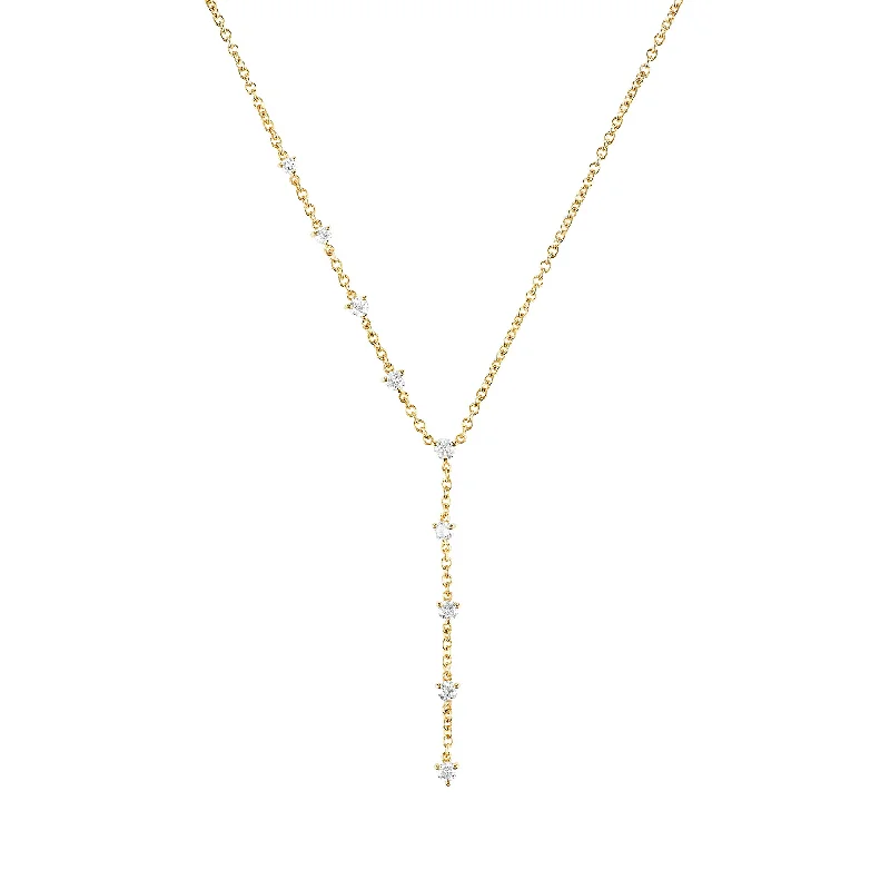 Necklaces and pendants with pearls for a classic and sophisticated touch-Sparkler Lariat