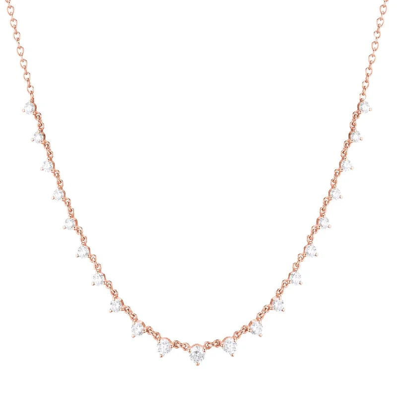 Stunning necklaces and pendants with sapphire gemstones for a luxurious blue hue-Starstruck Necklace - Rose Gold