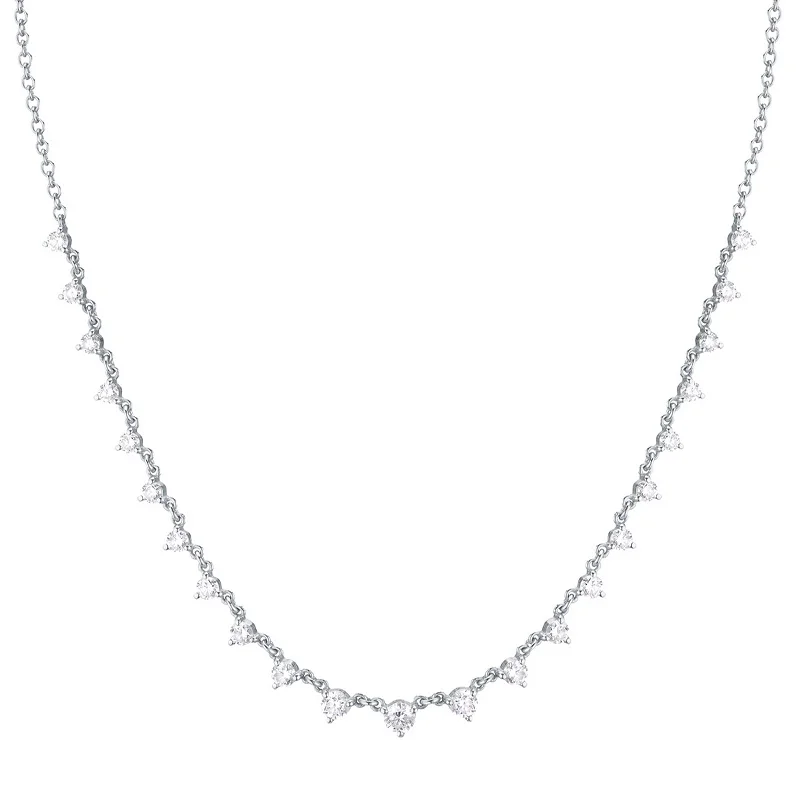 Best necklaces and pendants with gemstone clusters for a bold and colorful effect-Starstruck Necklace - White Gold