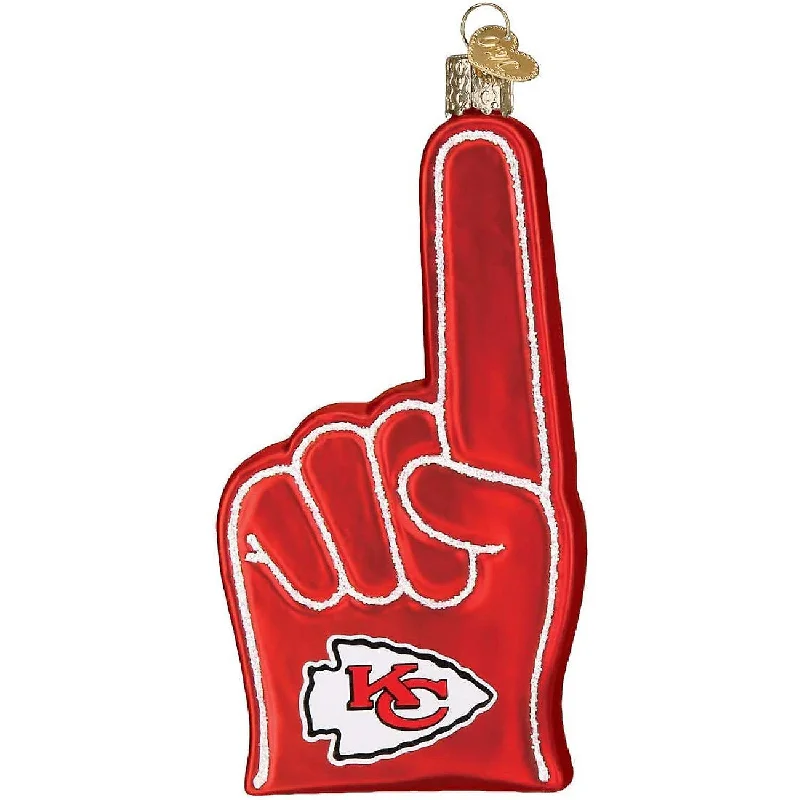 Best necklaces and pendants with intertwined designs for a symbol of unity-Foam Finger KC Ornament