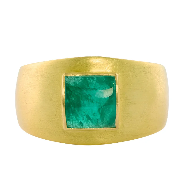 Elegant necklaces and pendants with gold chains for a chic, timeless appearance-Square Cut Emerald Cuff