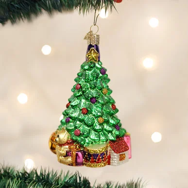 Best necklaces and pendants with heart-shaped designs for a romantic look-Old World Christmas - Christmas Morning Tree