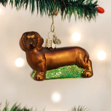 Necklaces and pendants with abstract shapes for a modern, creative appearance-Old World Christmas - Dachshund