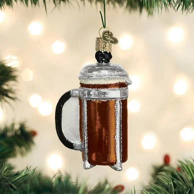 Unique necklaces and pendants with engraved messages for a sentimental gift-Old World Christmas - French Coffee Press