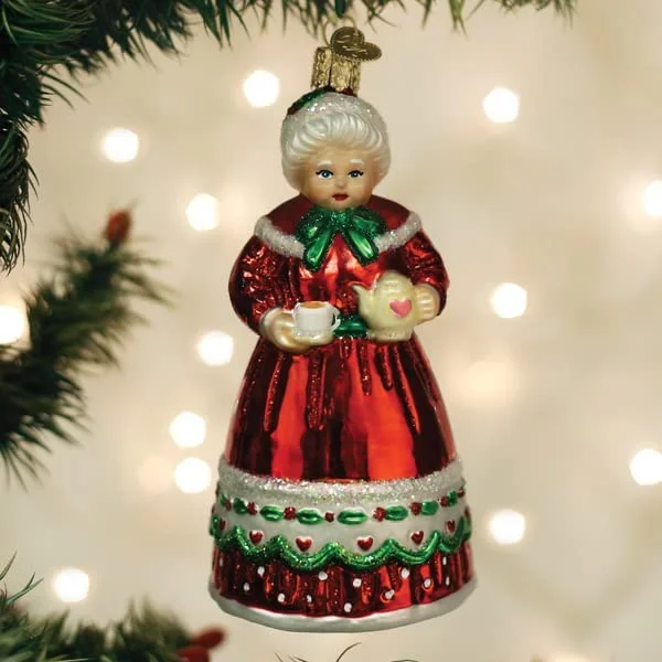 Elegant necklaces and pendants with gold chains for a chic, timeless appearance-Old World Christmas - Mrs. Claus