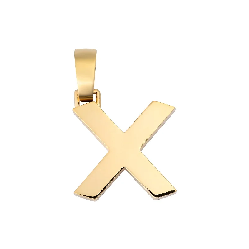 Necklaces and pendants with custom engravings for a personal, meaningful gift-Splendente "X" Pendant