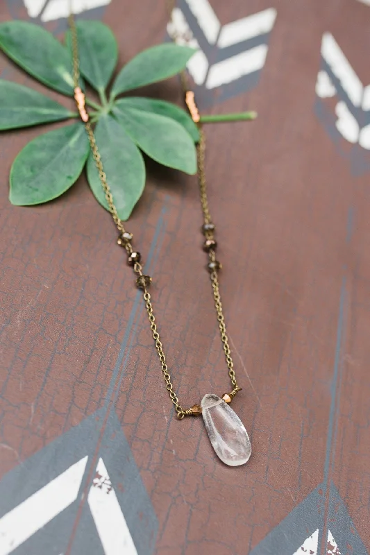 Beautiful necklaces and pendants with moonstone for an ethereal, mystical appearance-Quartz Layered Necklace