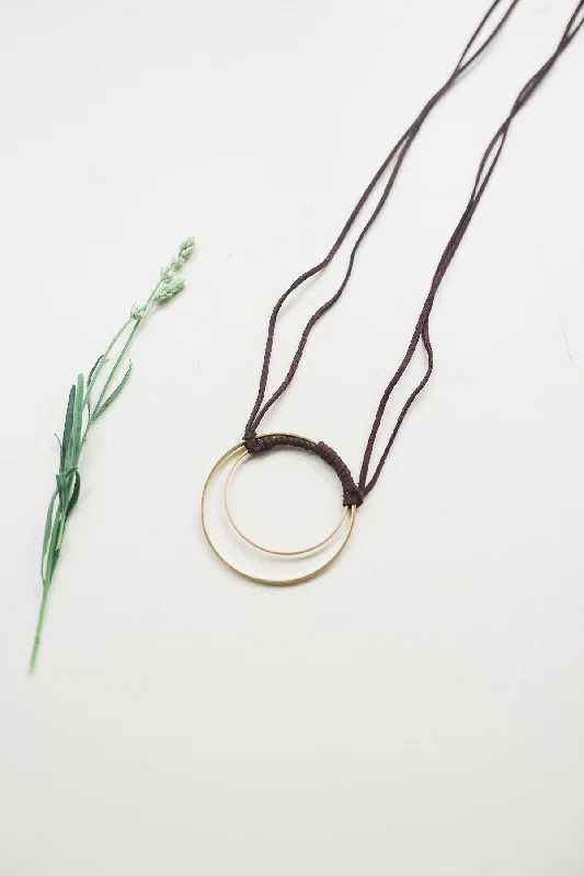 Necklaces and pendants with lock and key designs for a symbolic gesture-The Orbit Necklace